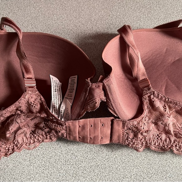 Victoria’s Secret Dream Angels Dark Dusty Rose Push Up Bra Size 34D - Picture 6 of 12